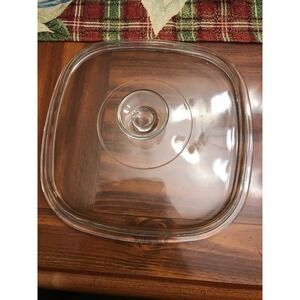 pyrex‎ vintage clear replacement lid with handle casserole